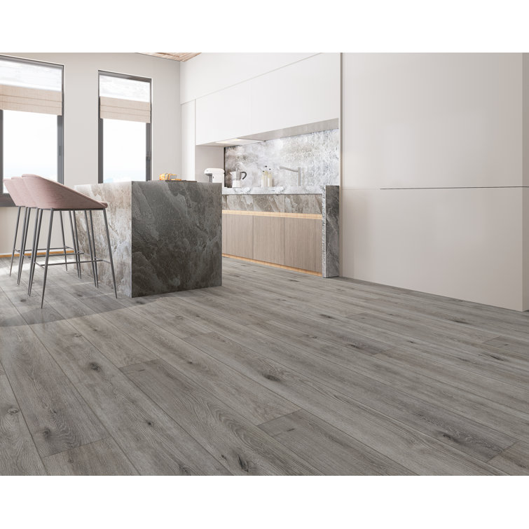 Keystone Gray Extra Long Oak Look Waterproof Vinyl Plank Flooring