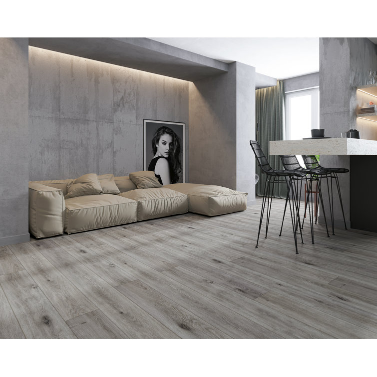 Keystone Gray Extra Long Oak Look Waterproof Vinyl Plank Flooring