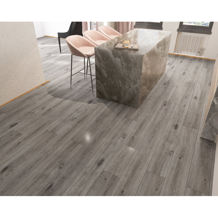 Keystone Gray Extra Long Oak Look Waterproof Vinyl Plank Flooring