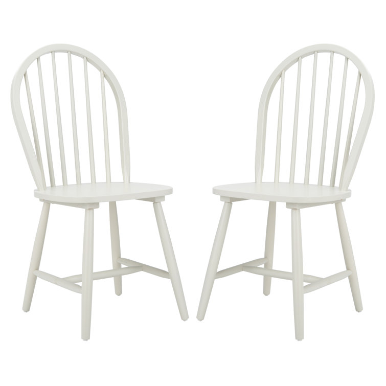 Camden Off-White High Back Windsor Side Chair Set