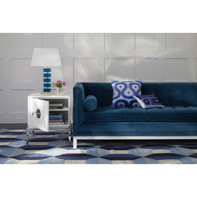 Monaco Polished Nickel 25.75'' Table Lamp with Clear Crystal Blocks