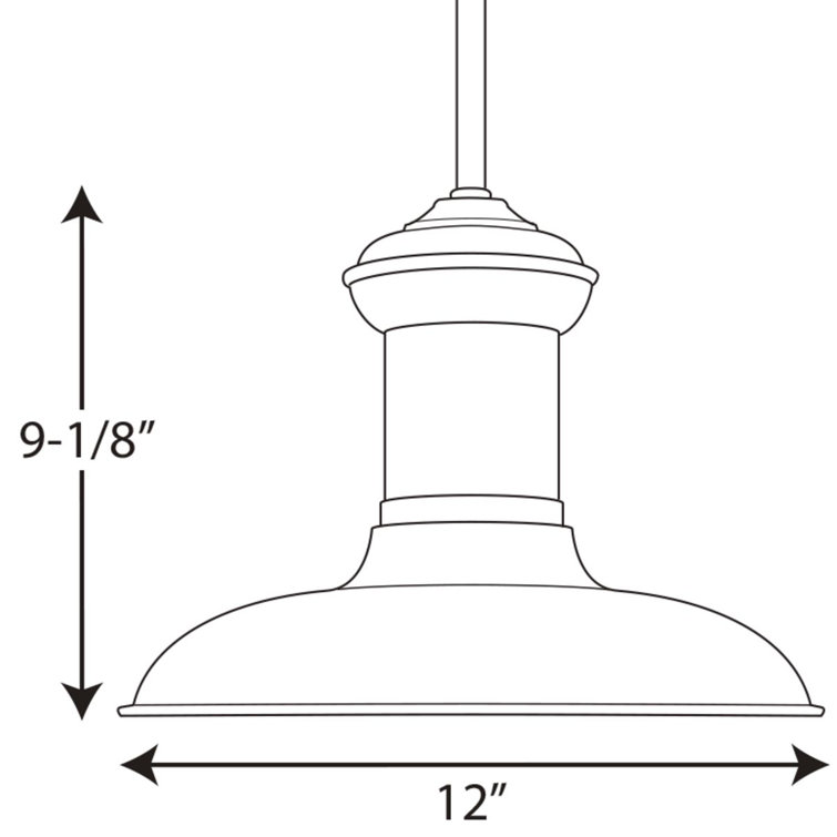 Brookside Brushed Nickel 12" LED Pendant Light