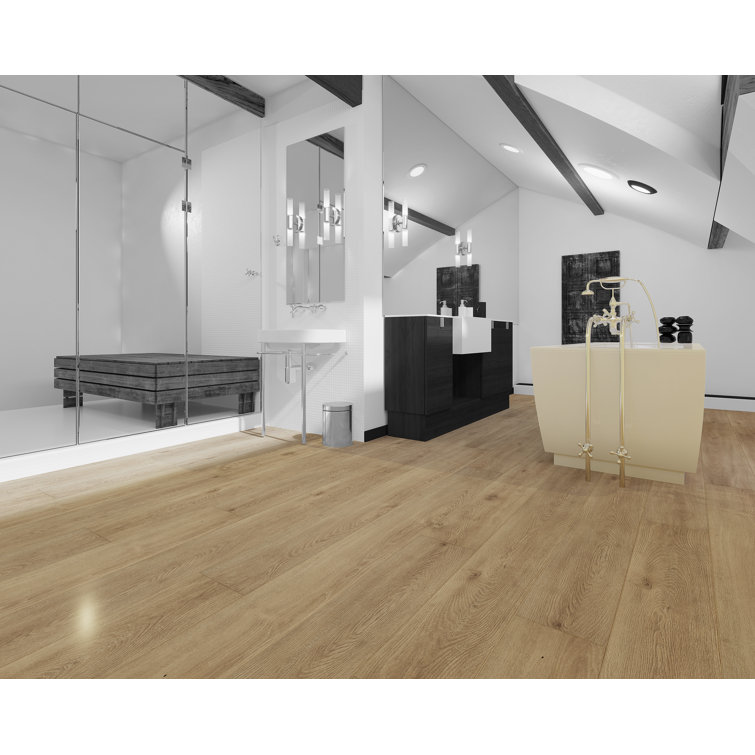 Vista Clay 7" x 60" Oak Look Waterproof Vinyl Plank Flooring