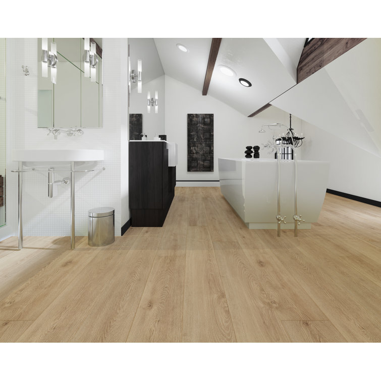 Vista Clay 7" x 60" Oak Look Waterproof Vinyl Plank Flooring