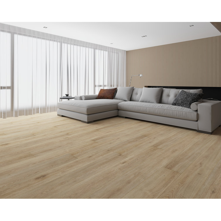 Vista Clay 7" x 60" Oak Look Waterproof Vinyl Plank Flooring