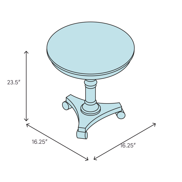 Anika 16'' White Bubble Glass & Metal Round End Table
