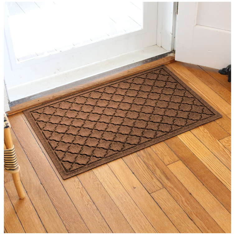 Bluestone Polypropylene Outdoor Rectangle Doormat with Rubber Backing