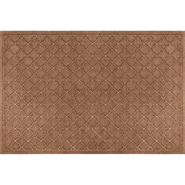 Bluestone Polypropylene Outdoor Rectangle Doormat with Rubber Backing