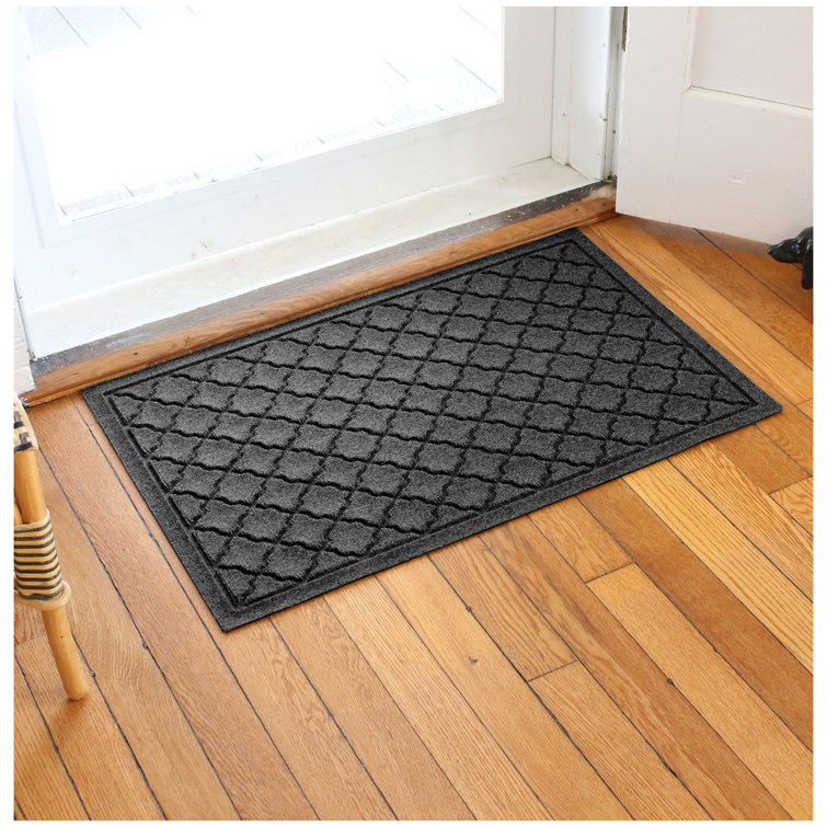 Bluestone Polypropylene Outdoor Rectangle Doormat with Rubber Backing