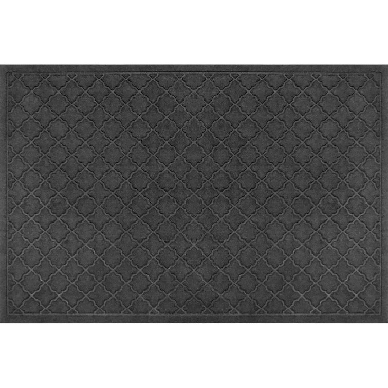 Bluestone Polypropylene Outdoor Rectangle Doormat with Rubber Backing