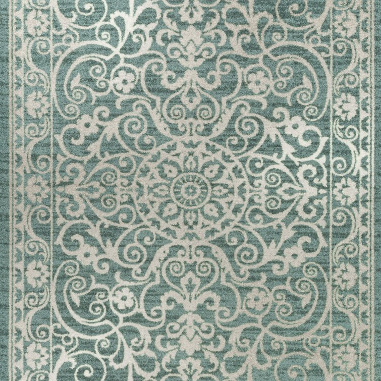 Light Spa Synthetic Tufted Non-slip Runner Rug