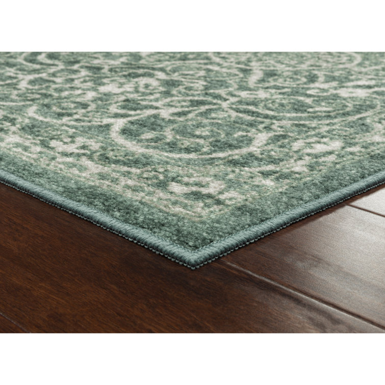 Light Spa Synthetic Tufted Non-slip Runner Rug