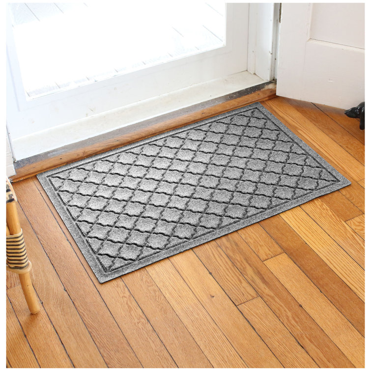 Bluestone Polypropylene Outdoor Rectangle Doormat with Rubber Backing