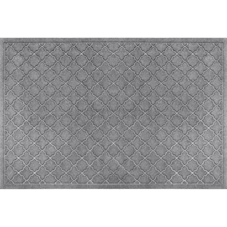 Bluestone Polypropylene Outdoor Rectangle Doormat with Rubber Backing