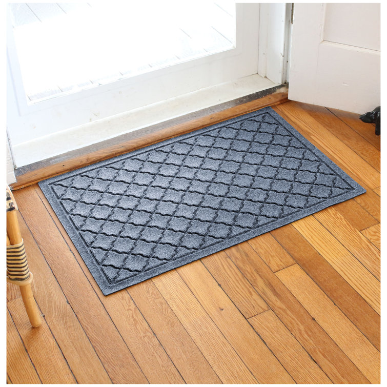 Bluestone Polypropylene Outdoor Rectangle Doormat with Rubber Backing