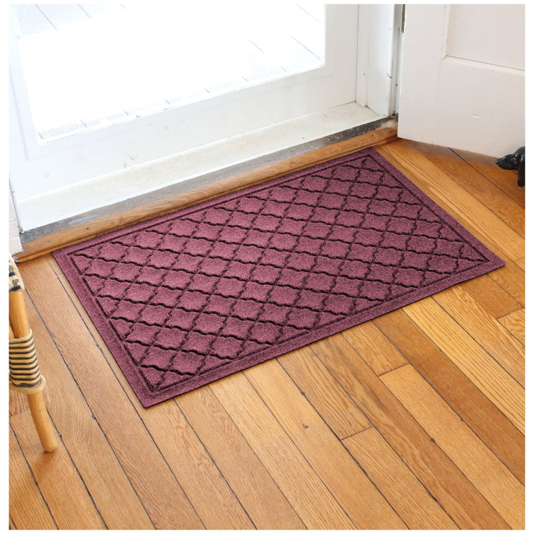 Bluestone Polypropylene Outdoor Rectangle Doormat with Rubber Backing