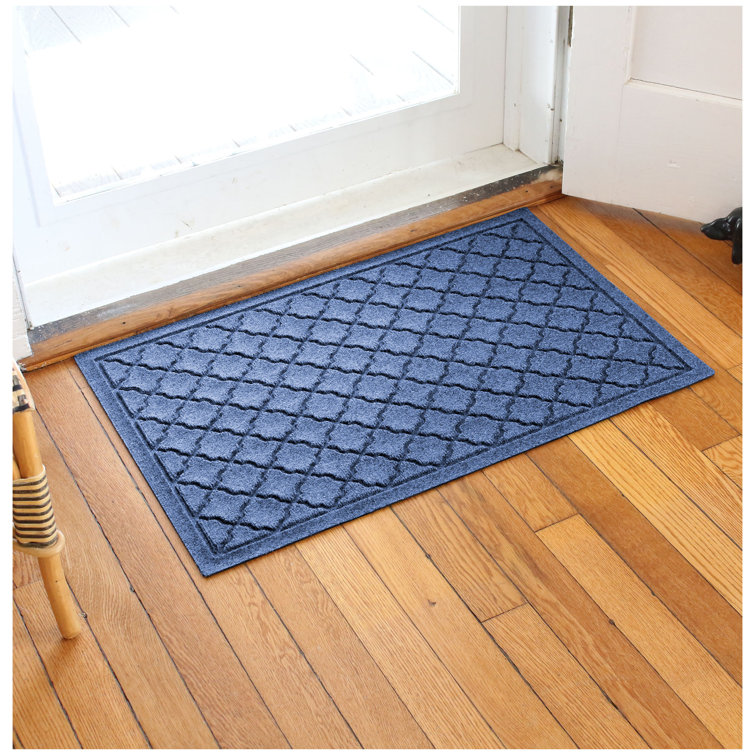 Bluestone Polypropylene Outdoor Rectangle Doormat with Rubber Backing