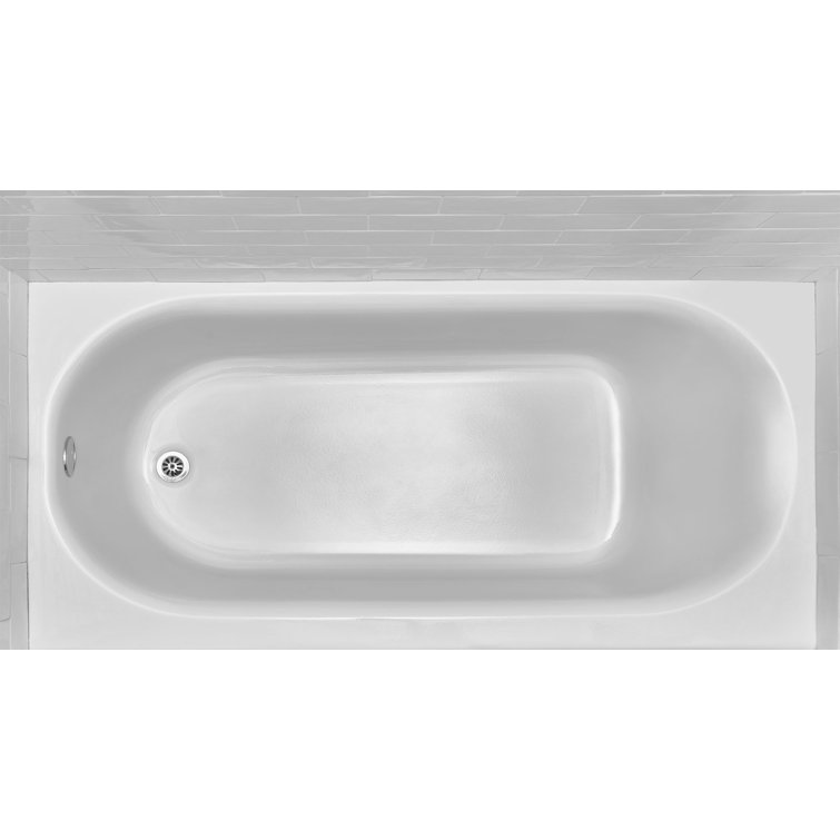 Princeton 61'' White Cast Iron Alcove Bathtub