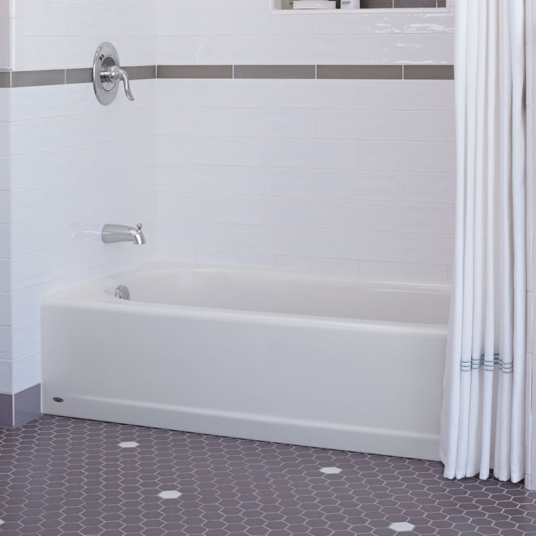 Princeton 61'' White Cast Iron Alcove Bathtub