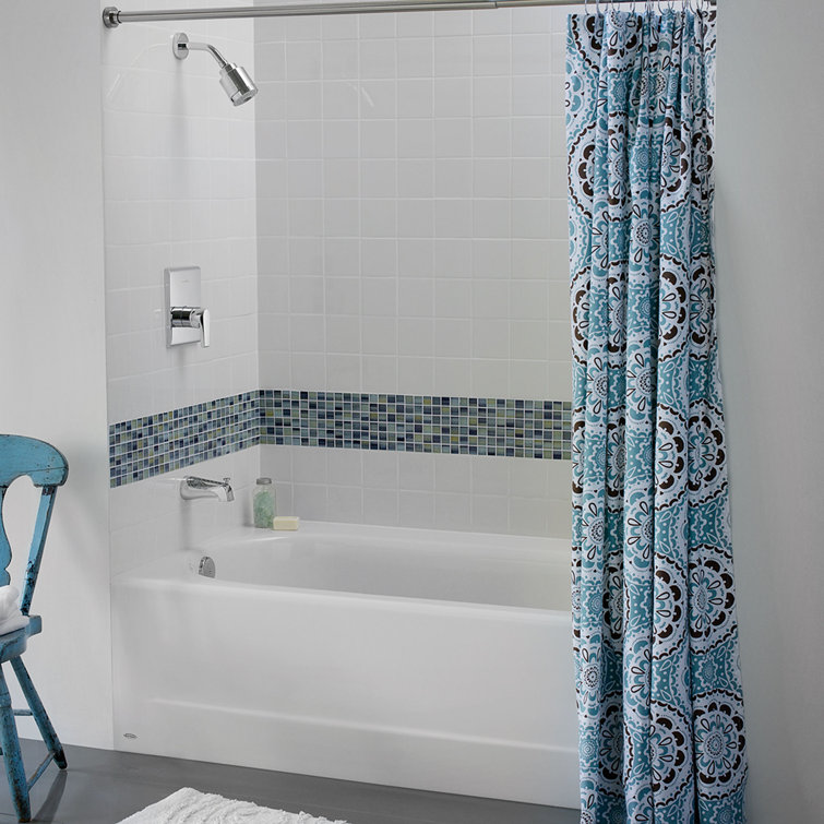 Princeton 61'' White Cast Iron Alcove Bathtub