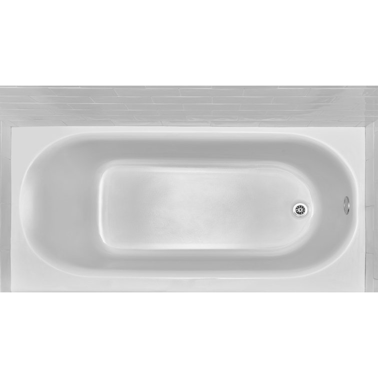 Princeton 61'' White Cast Iron Alcove Bathtub