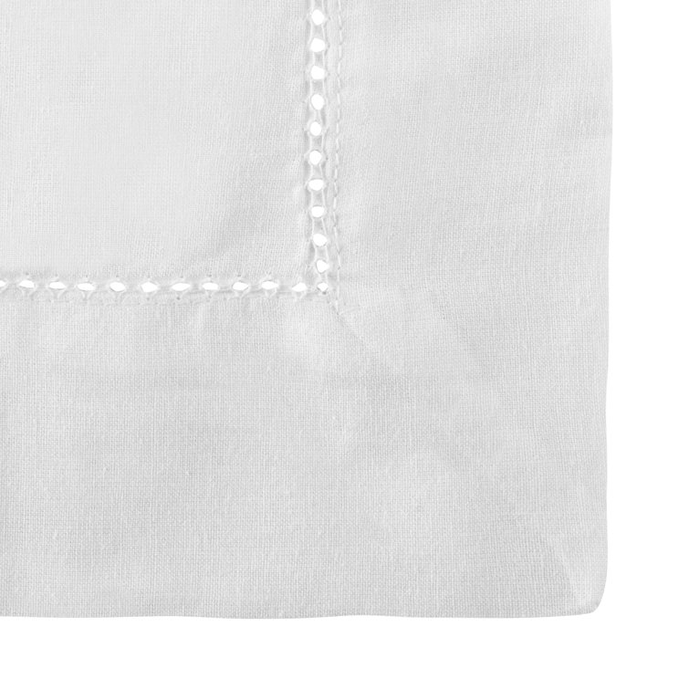 White Cotton Sheer Rod Pocket Cafe Curtain Tier Pair