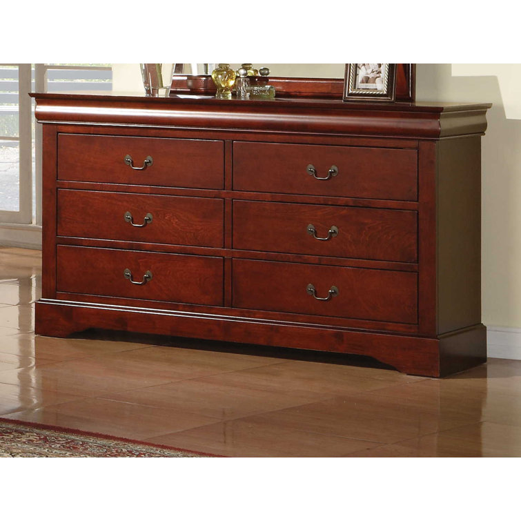 Antique Gray 60" Sophisticated Dresser with Dovetail Drawers