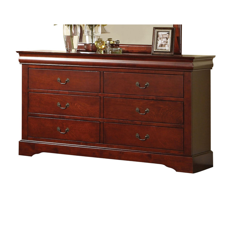 Antique Gray 60" Sophisticated Dresser with Dovetail Drawers