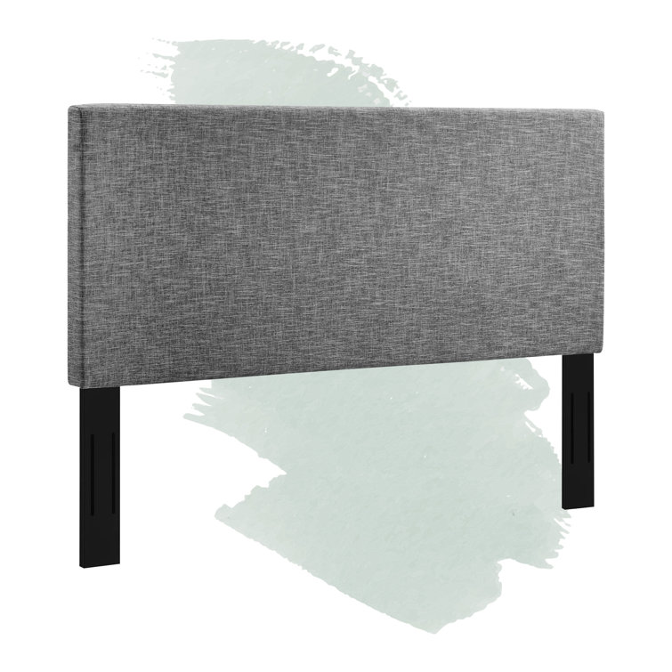 Taylor Full/Queen Light Gray Linen Fabric Upholstered Headboard
