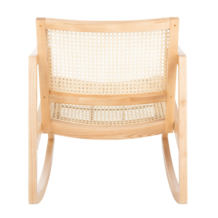 Coastal Comfort Natural Rattan 23" Glider Rocking Chair