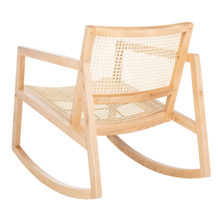 Coastal Comfort Natural Rattan 23" Glider Rocking Chair