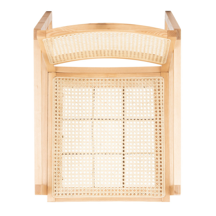 Coastal Comfort Natural Rattan 23" Glider Rocking Chair