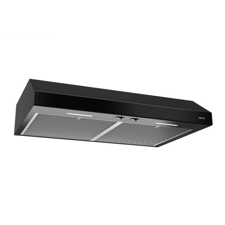 Broan 30-Inch Black Stainless Steel Convertible Under Cabinet Range Hood