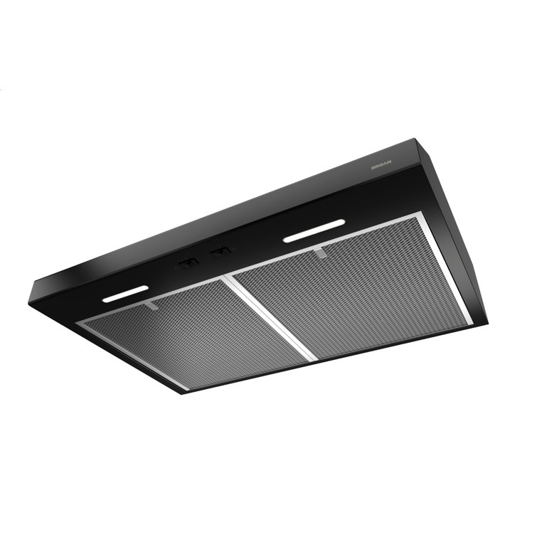 Broan 30-Inch Black Stainless Steel Convertible Under Cabinet Range Hood