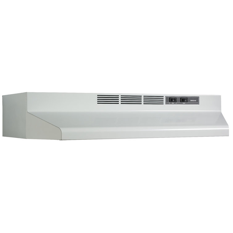 Broan-NuTone 36" White Steel Convertible Under Cabinet Range Hood