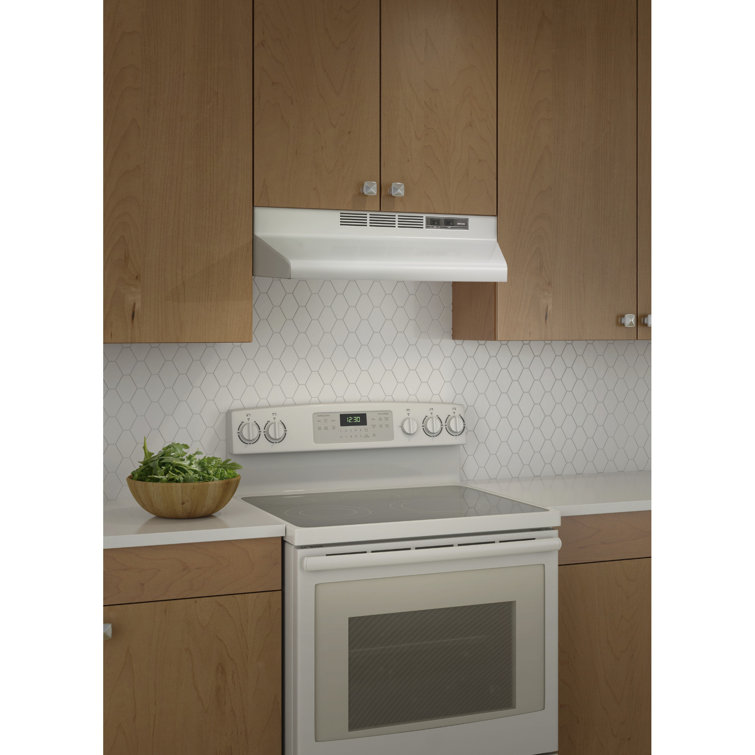 Broan-NuTone 36" White Steel Convertible Under Cabinet Range Hood