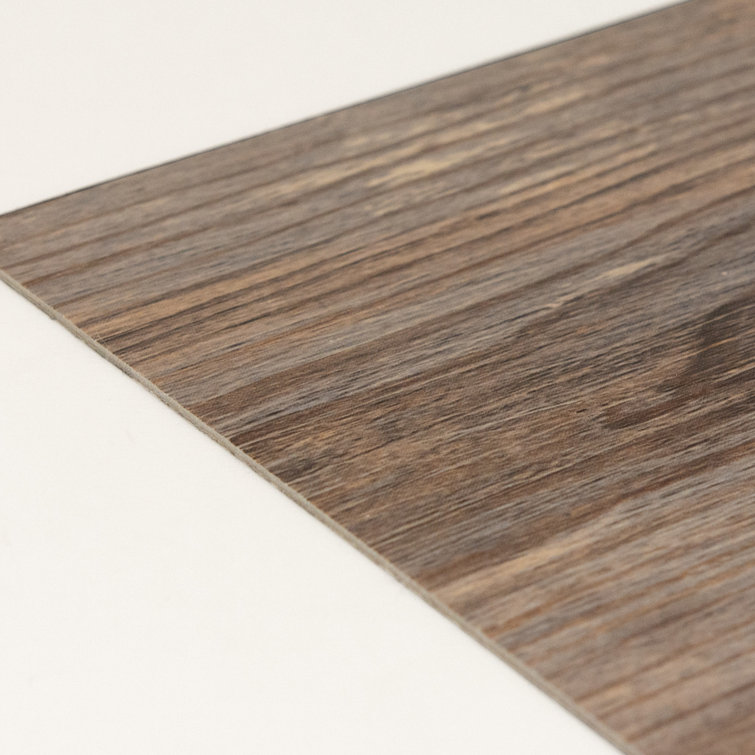 Rustic Brown and Gray Vinyl Peel and Stick Floor Tiles