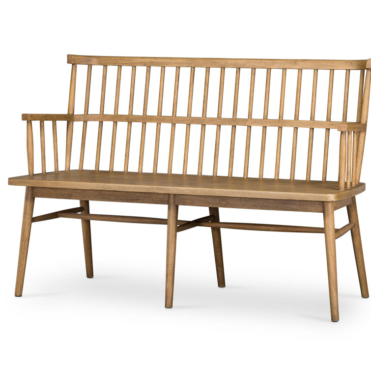 Aspen Sandy Oak 52" Contemporary Bench