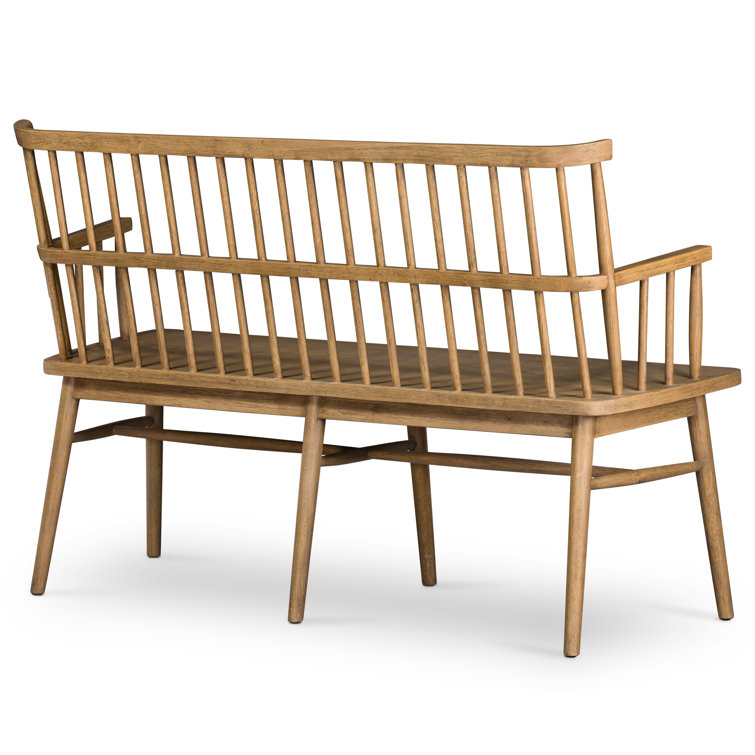 Aspen Sandy Oak 52" Contemporary Bench