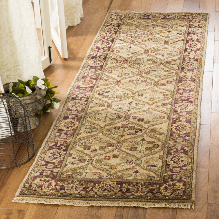 Handmade Blue Wool 5' x 7' Oriental Area Rug