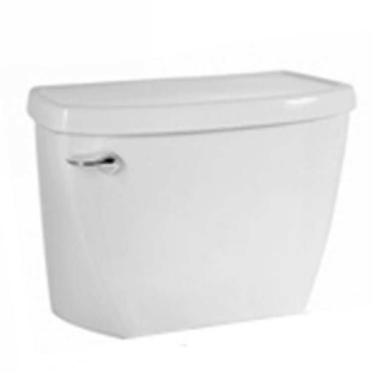 White Dual Flush Pressure Assist Toilet Tank