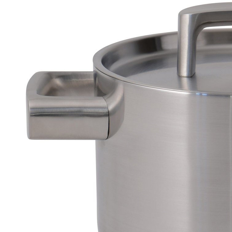 Ron 12" Stainless Steel 5-Ply Covered Dutch Oven