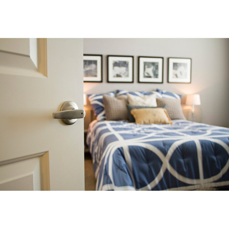 Satin Nickel Passage Hall and Closet Door Lever Handle