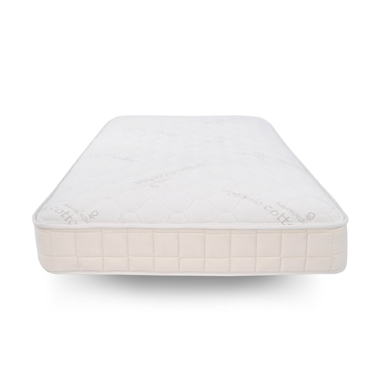 Twin Organic Latex Foam Innerspring Mattress with Waterproof Side