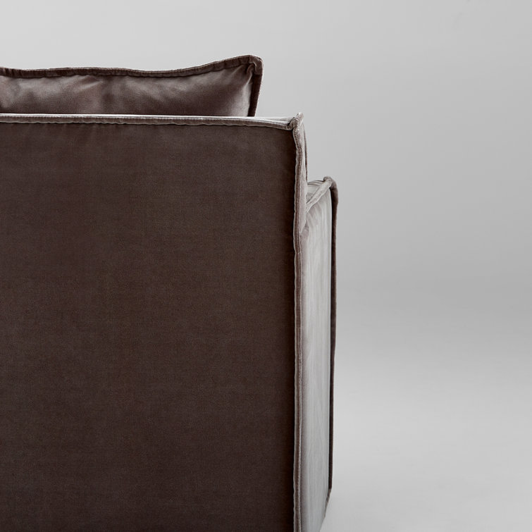 Contemporary Sovente 29" Gray Upholstered Swivel Armchair