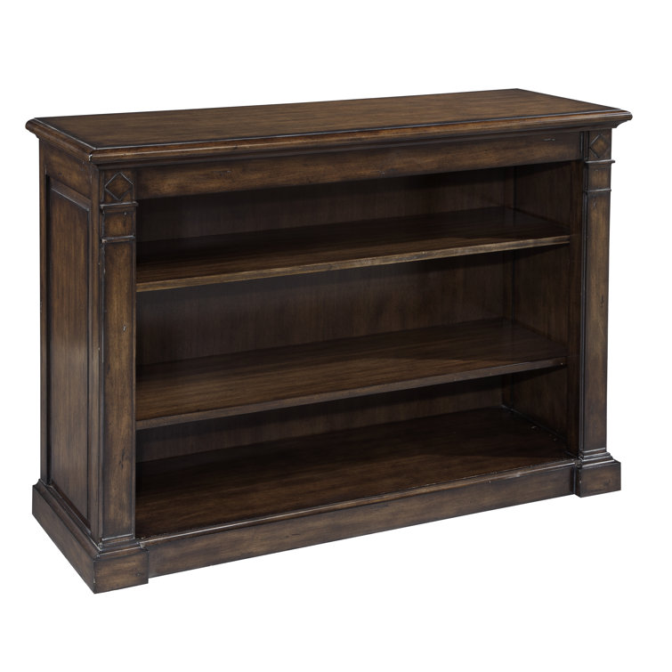 Hekman Traditional Brown Wood Adjustable Console Bookcase