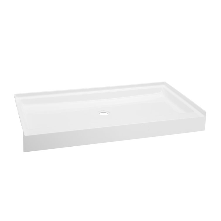 Voltaire 60" x 36" Glossy White Acrylic Shower Base