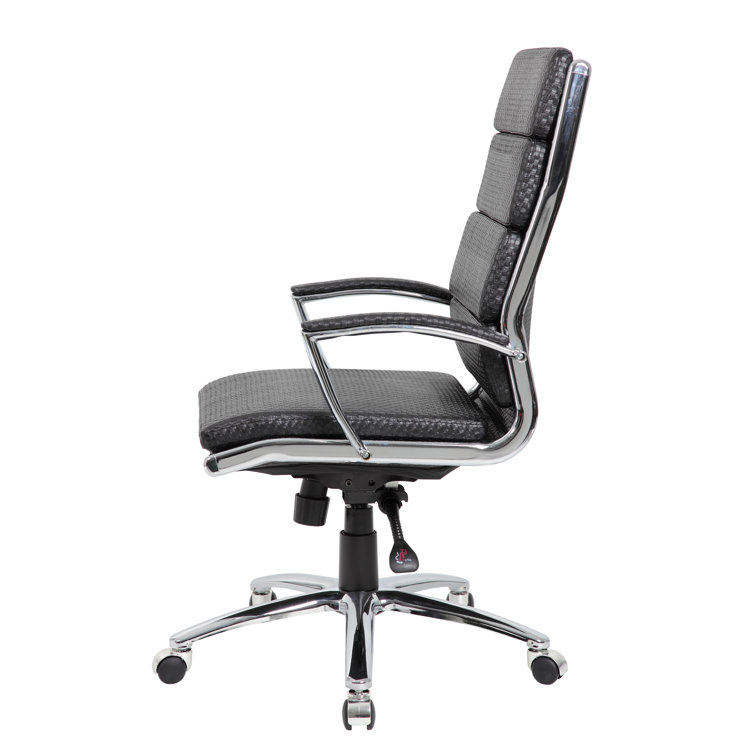 Black High-Back Leather Executive Swivel Office Chair