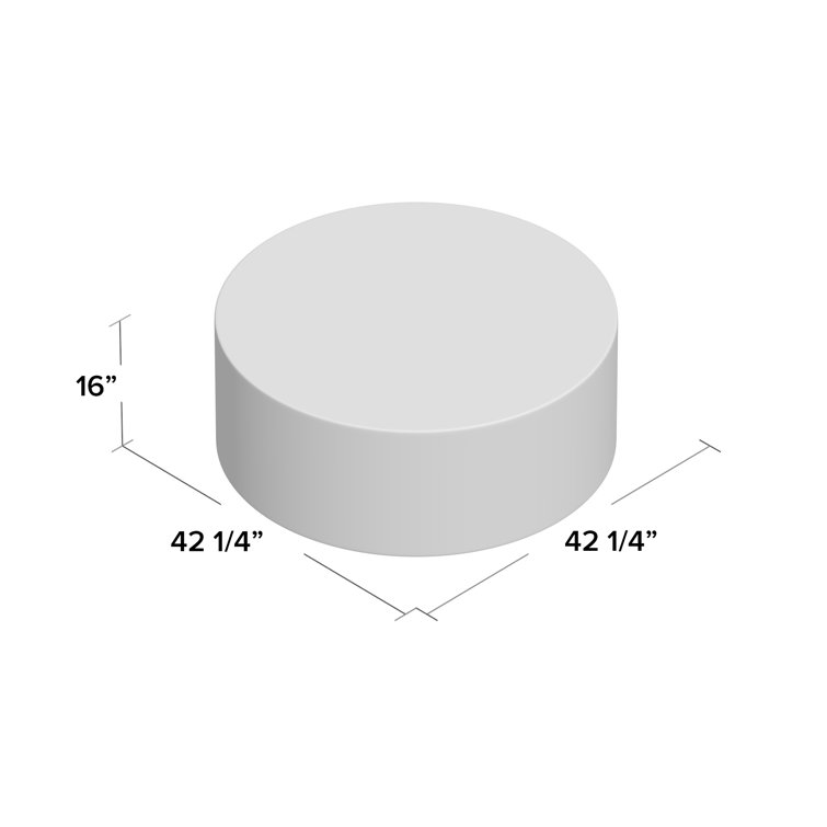 Slate Gray Ombre Round Metal Outdoor Coffee Table