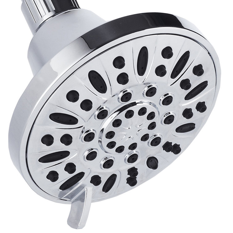 High Pressure Chrome 6-Setting Wall Mounted Shower Head